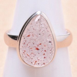 Křišťál Orire - křišťál štěstí prsten stříbro Ag 925 R93 - 57 mm (US 8) cm, 6 g