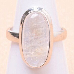 Měsíční kámen duhový prsten stříbro Ag 925 R3420 - 56 mm (US 7,5), 6,9 g