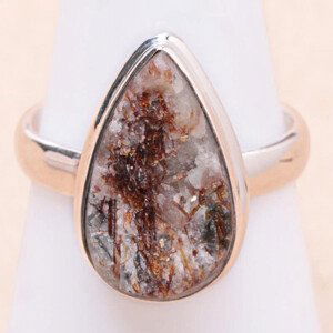 Astrofylit prsten stříbro Ag 925 R595 - 60 mm (US 9,5), 5,5 g
