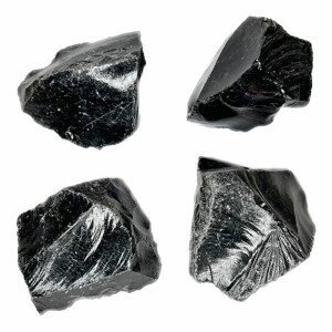 Obsidián stříbrný surový Mexiko - XXL - cca 4 - 5 cm