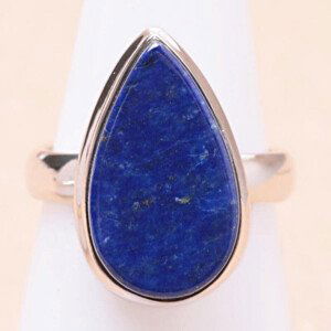 Lapis Lazuli prsten stříbro Ag 925 R3095 - 55 mm (US 7,5), 6 g