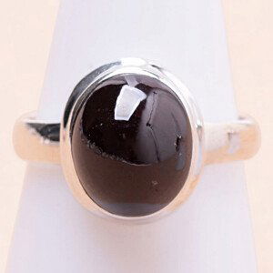 Granát asterický prsten stříbro Ag 925 R440 - 57 mm (US 8), 5,5 g