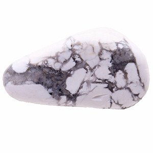 Howlit bílý (magnezit) tromlovaný - XL - cca 3 - 4 cm