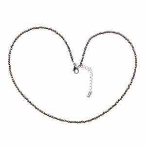 Pyrit broušený náhrdelník - délka cca 39 cm