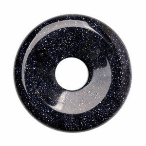 Avanturín modrý donut - Ø 3 cm