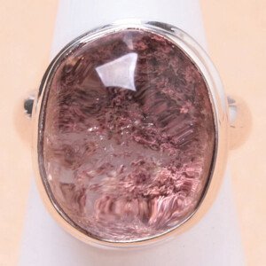 Lodolit - křišťál s inkluzemi prsten stříbro Ag 925 LOT30 - 51 mm (US 5,5), 7,6 g