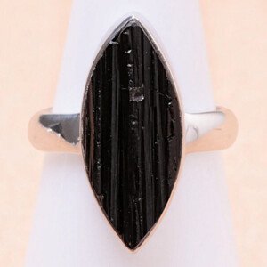 Turmalín skoryl prsten stříbro Ag 925 LOT17 - 51 mm (US 5,5), 5 g