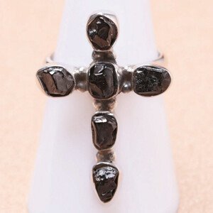 Šungit prsten stříbro Ag 925 LOT20 - 54 mm (US 7), 5,3 g