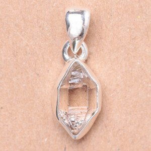 Herkimer diamant přívěsek stříbro Ag 925 LOT33 - 1,3 cm, 1,8 g