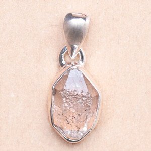 Herkimer diamant přívěsek stříbro Ag 925 LOT51 - 1,2 cm, 2 g