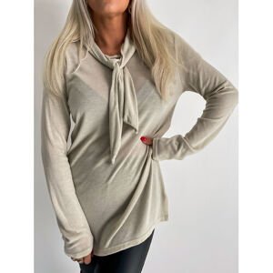 Elegantné tričko s dlhým rukávom CREAMY+ veľkosť: one size