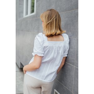 Madeirová halenka Eloise bílá Velikost: M