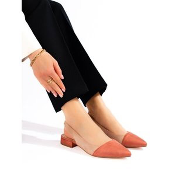 Pěkné hnědé  sandály dámské na širokém podpatku