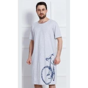 Pánská noční košile s krátkým rukávem Vienetta Secret Bicykl