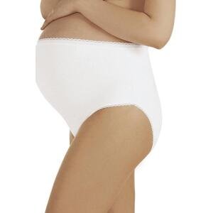 Dámské těhotenské kalhotky Italian Fashion Mama maxi bílé