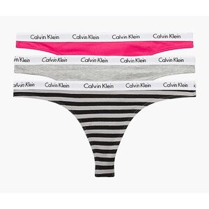 Dámská tanga Calvin Klein QD3587E 658 3 KUSY