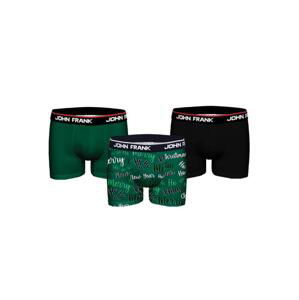 Pánské boxerky John Frank JF3B-CH-01 3Pack boxerky