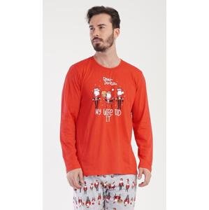 Pánské pyžamo dlouhé Vienetta Secret Santa