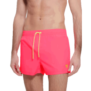 Pánské koupací šortky Guess F4GT03 neon růžové