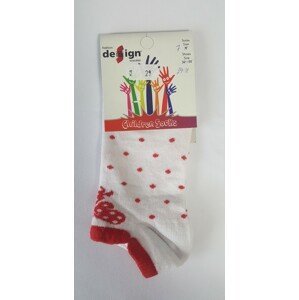 Dětské kotníkové ponožky Design Socks - puntík mašlička