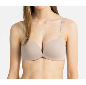 Dámská push-up bezkosticová podprsenka Calvin Klein QF4200E tělová