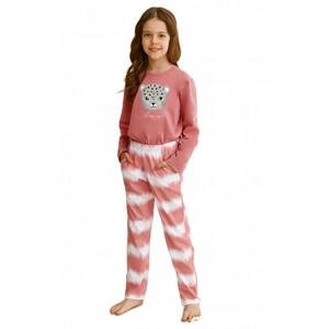 Dívčí pyžamo Taro 2588 Carla růžové