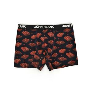 Pánské boxerky John Frank JFBD324 - CHOCOLATE