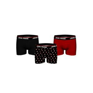 Pánské boxerky John Frank JF3B-CH-02 3PACK