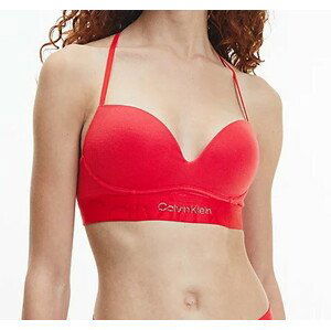 Dámská push-up bezkosticová podprsenka Calvin Klein QF7054E červená