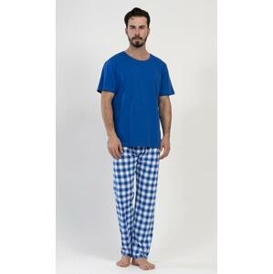 ánské pyžamo dlouhé Vienetta Secret Karel modré