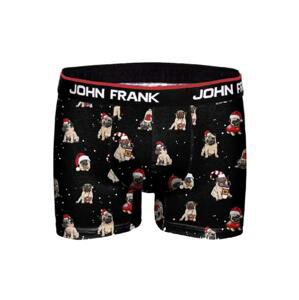 Pánské boxerky John Frank JFBD01 černé