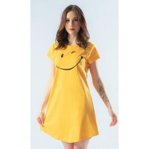 Dámská noční košile Vienetta Secret Smile žlutá