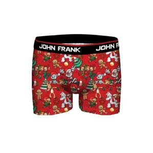 Pánské boxerky John Frank JFBD37-CH-RED PARTY