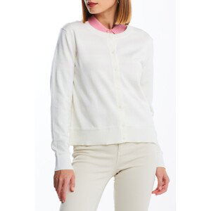 SVETR GANT LIGHT COTTON C-NECK CARDIGAN bílá M