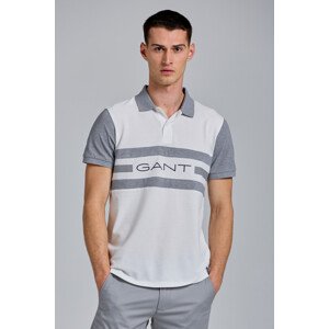 POLOKOŠILE GANT D1. 13 STRIPES SS PIQUE RUGGER bílá XXXL