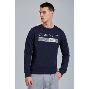 MIKINA GANT D1. 13 STRIPES C-NECK SWEAT modrá M