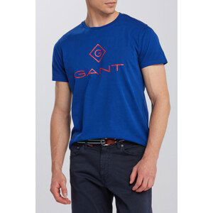 TRIČKO GANT D1. COLOR LOCK UP SS T-SHIRT modrá S