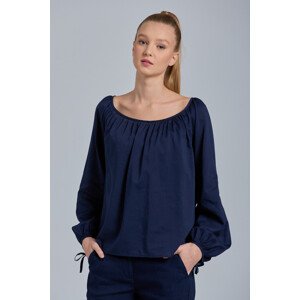 KOŠILE GANT D1. VOLUMINOUS SLEEVE BLOUSE modrá 36