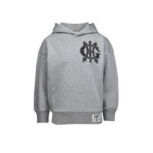 MIKINA GANT D2. MONOGRAM HOODIE šedá 134/140