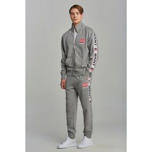 TEPLÁKY GANT D1. GANT RETRO SHIELD SWEAT PANTS šedá XXXL