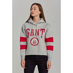 MIKINA GANT D1. U.S ROYALTY HOODIE šedá S