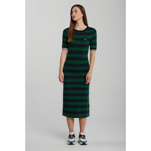 ŠATY GANT D1. STRIPED SS JERSEY DRESS zelená XS