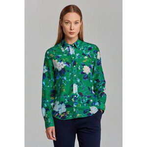 KOŠILE GANT D1. REG ROSE COT SILK SHIRT zelená 34