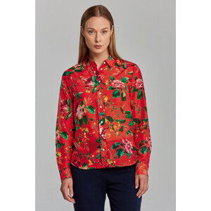 KOŠILE GANT D1. REG ROSE COT SILK SHIRT červená 36