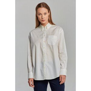 KOŠILE GANT D1. RELAXED DREAMY OXF SHIRT bílá 38