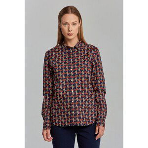 KOŠILE GANT D1. REGULAR KNOT PRINT SHIRT modrá 36