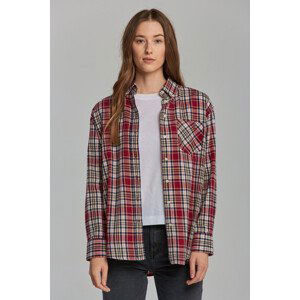 KOŠILE GANT D1. RELAXED CHECK FLANNEL SHIRT červená 36