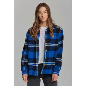 KOŠILE GANT D2. PLAID OVERSHIRT modrá 40