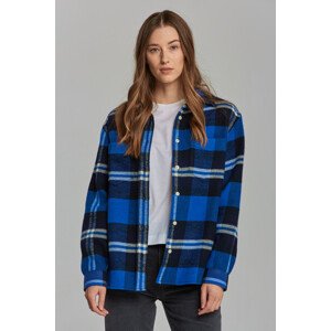 KOŠILE GANT D2. PLAID OVERSHIRT modrá 42