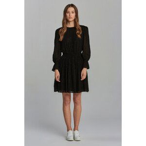 ŠATY GANT D2. SHORT GOLD DOT DRESS černá 36